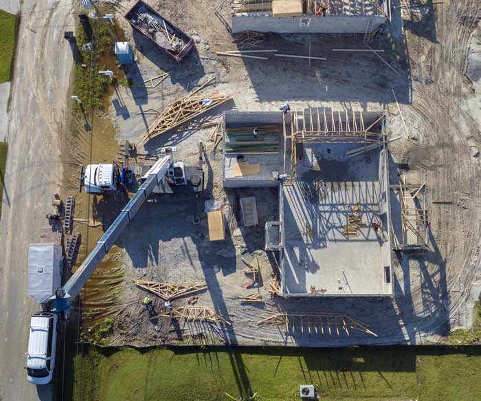 Residential new construction home in Palm Beach, Florida